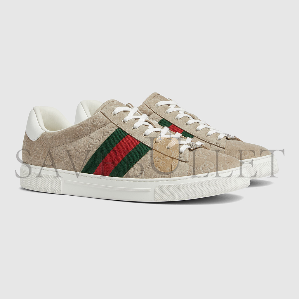 GUCCI MEN'S ACE SNEAKER WITH WEB 798652